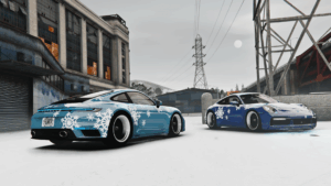 FiveM车辆 2022 保时捷 911 Turbo S 雪花涂装 圣诞版 圣诞节|FiveM插件网